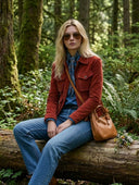 Women's Vintage-Style Casual Western Multi-Pocket Jacket ZMZ1820I0ZJY