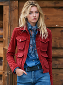 Women's Vintage-Style Casual Western Multi-Pocket Jacket ZMZ1820I0ZJY