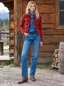 Women's Vintage-Style Casual Western Multi-Pocket Jacket ZMZ1820I0ZJY
