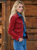Women's Vintage-Style Casual Western Multi-Pocket Jacket ZMZ1820I0ZJY
