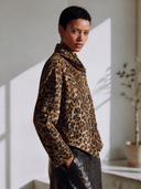 Women's American Retro Casual Leopard-Print Faux Suede Jacket With Asymmetric Front Closure ZMZ1813I3ZYY