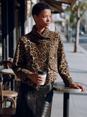 Women's American Retro Casual Leopard-Print Faux Suede Jacket With Asymmetric Front Closure ZMZ1813I3ZYY