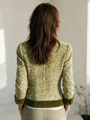 Women's American Retro Leopard Print Velvet Stand-Collar Single-Breasted Jacket ZMZ2130I8ZYY
