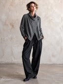 Women's Vintage Ribbed Knit Single-Button Cardigan ZMZ2229I3SWL