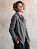 Women's Vintage Ribbed Knit Single-Button Cardigan ZMZ2229I3SWL