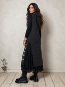 Women's Sleeveless Ribbed Knit Maxi Dress With Button Side Slit ZMZ2390I6YZH