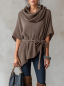 Women's Casual Turtleneck Loose Knit Sweater ZMZ2906I5XT