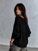 Women's Retro-Style Casual Loose-Fit Crew-Neck Long-Sleeve Sweater ZMZ0911J0ZYY
