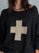 Women's Retro-Style Casual Loose-Fit Crew-Neck Long-Sleeve Sweater ZMZ0911J0ZYY