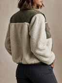 Women's Vintage Casual Quilted Cotton-Panel Jacket With Plush Collar And Single-Breasted Closure ZMZ1378J6ZJY