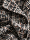 Women’s Classic Plaid Faux-Wool Double-Button Lapel Jacket ZMZ1550J5SWL