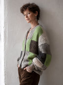 Women’s Classic Color-Block Button-Front High-Stretch Knit Cardigan ZMZ1581J3SWL