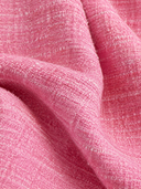 Women’s French-Elegant Pink Tweed Midi Dress ZMZ1531J4XT