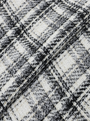Women’s Vintage-Style Casual Blazer With Chunky Plaid Pattern And Raw-Edge Detailing ZMZ1639J0ZJY