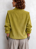 Women's Fashion Lapel Faux Suede Jacket ZMZ1970J5SWL