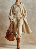 Women’s Casual, Loose-fit, Mid-length Teddy Fleece Coat ZMZ2040J1XT
