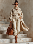 Women’s Casual, Loose-fit, Mid-length Teddy Fleece Coat ZMZ2040J1XT