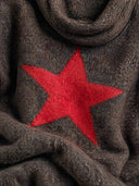 Women's Retro Star Pattern Long-Sleeved High-Elastic Knitted Pullover Sweater ZMZ2101J3SWL