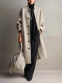 Women’s Classic Wool-Blend Stand-Collar Single-Breasted Coat ZMZ2209J2SWL