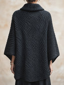 Women’s Vintage-Style Casual Knitted Zip-Up Pullover Sweater ZMZ2388J0ZJY