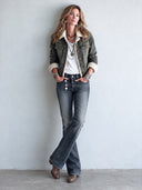 Women’s Vintage-Style Warm Faux-Shearling Lined Button-Up Jacket ZMZ2601J8SWL