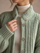 Women’s Vintage-Style Casual Knitted Button-Down Cardigan ZMZ2738J8ZJY