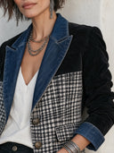Women’s Fashionable Vintage Two-Button Paneled Blazer ZMZ2885J5SWL