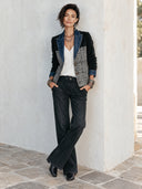 Women’s Fashionable Vintage Two-Button Paneled Blazer ZMZ2885J5SWL