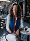 Women’s American-style Vintage Faux-suede Vest With A Stand Collar And Ruffles ZMZ2961J1ZYY