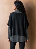 Women’s Vintage Casual Two-Piece Set: Striped T-Shirt And Knitted Vest ZMZ2956J6ZJY