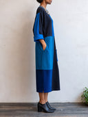 Women's Colorblock Ribbed Knit Midi Dress With Pockets ZMZ3076J3YZH