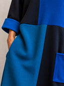 Women's Colorblock Ribbed Knit Midi Dress With Pockets ZMZ3076J3YZH