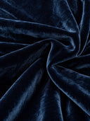 Women’s Classic Navy Blue Velvet Top (includes Belt) And Flared-leg Trousers Two-piece Set ZMZ3023J8SWL