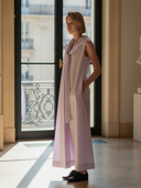 Women's Premium Commuter Cotton Blend Sleeveless Loose-fitting Maxi Dress ZMZ1465B4K