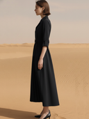 Women's Commuter-style Cupro Blend Maxi Dress ZMZ2071A7K