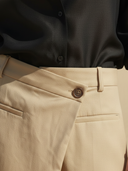 Women's Commuter Style Cupro Blend Shirt And Skirt Set ZMZ2052A1K