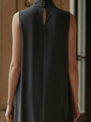 Women's High-end Old-money Style Lyocell Blend Sleeveless Maxi Dress ZMZ2744B7K