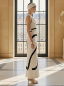 Women's French-style Elegant Knitted Slim-fit Maxi Dress ZMZ0450B1K