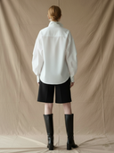 Women's Commuter Style Cotton Shirt And Shorts Set ZMZ2068A7K