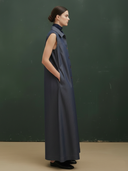 Women's Premium Minimalist Cotton And Linen Sleeveless Maxi Dress ZMZ0281B5K