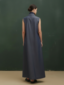 Women's Premium Minimalist Cotton And Linen Sleeveless Maxi Dress ZMZ0281B5K