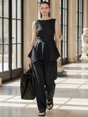 Women's High-end Old-money Style Lyocell Blend Sleeveless Top And Pants Set ZMZ2667B9K