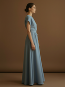 Women's Premium Elegant Style Cotton And Linen Blend Maxi Dress ZMZ2992A1K