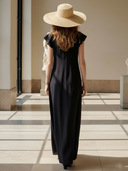 Women's High-end Old-money Style Lyocell Sleeveless Maxi Dress ZMZ2726B7K