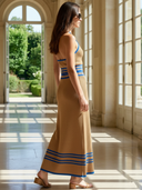 Women's High-end Minimalist Knitted Sleeveless Tank Top And Skirt Set ZMZ1493B2K