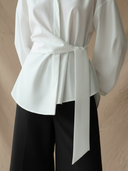 Women's Commuter Style Cotton Shirt And Shorts Set ZMZ2068A7K