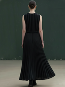 Women's High-end Elegant Cotton Blend Sleeveless Maxi Dress ZMZ0363B0K