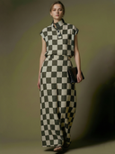 Women's Premium Old Money Style Tencel Blend Plaid T-shirt And Pants Set ZMZ2849A8K