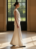 Women's French-style Elegant Lyocell Blend T-shirt And Skirt Set ZMZ2951A4K