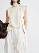 Women's Premium Minimalist Lyocell Blend Tank Top And Cotton Pants Set ZMZ2650A8K